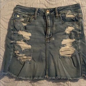 American eagle hi-rise mini Jean skirt